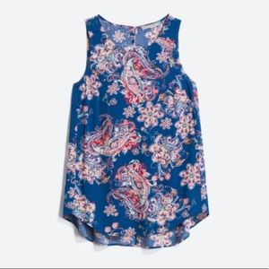 Albado Crew Neck Top, blue paisley